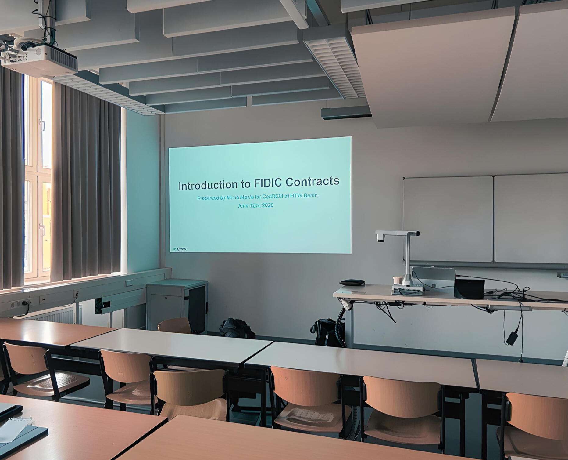 Introduction to FIDIC Contracts lecture at HTW Berlin